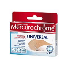 Mercurochrome Universal Pleisters 10cmx6cm 10 Stuks