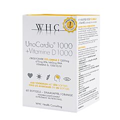 UnoCardio 1000 + Vitamine D 1000 60 Softgels