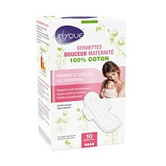 Unyque Serviettes Douceur Maternité 100% Coton 10 Pièces