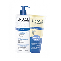 Uriage Xémose Baume Oléo-Apaisant Anti-Grattage 500ml + PROMO Huile Lavante Apaisante 200ml GRATUITE