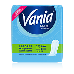 Vania Maxi Confort Super 16 Serviettes Hygiéniques