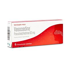 Vasocedine Pseudoefedrine 6 Tabletten