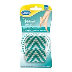 Scholl Velvet Smooth Rouleaux Gommants Peau Sèche Pieds & Jambes 2 Pièces