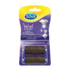 Scholl Velvet Smooth Rouleaux de Remplacement Grain Ultra Exfoliant 2 Pièces