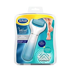 Scholl Velvet Smooth Elektronische Voetvijl Blauw 1 Stuk + Scrub Roller voor Voeten & Benen 1 Stuk