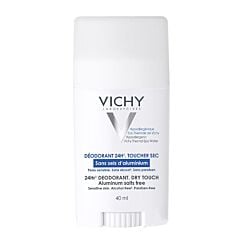 Vichy Déodorant Sans Sels dAluminium 24h Peau Sensible Stick 40ml