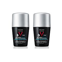 Vichy Homme 72h Invisible Resist Deo Roll 50ml DUO pack