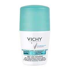 Vichy Déodorant Anti-Transpirant 48h Anti-Traces Jaunes et Blanches Roll-On 50ml