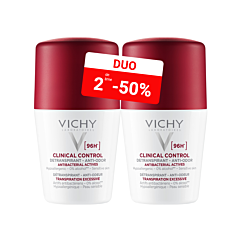 Vichy Clinical Control 96h Deo Roll-On 2x50ml Promo 2ème à -50%