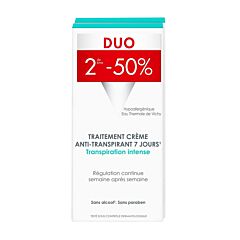 Vichy Deodorant Crème Intense Transpiratie 7 Dagen Promo Duo 2de -50% 2x30ml
