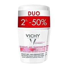 Vichy Déodorant Beauté Anti-Transpirant 48h Peau Sensible ou Epilée Roll-On PROMO Duo 2x50ml