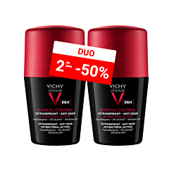 Vichy Homme Deo Roll-On Clinical Control 96h 2x50ml Promo 2de -50%