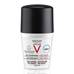Vichy Homme Deodorant Roller Anti-Transpirant Tegen Vlekken 48u 50ml