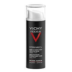 Vichy Homme Hydra Mag C+ Soin Hydratant Anti-Fatigue Visage & Yeux Flacon Airless 50ml