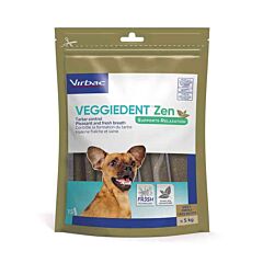 Virbac Veggiedent Zen Chien - <5kg - 15 Lamelles à Macher