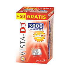 Vista-D3 2000 - PROMO 120+60 Comprimés Fondants OFFERTS