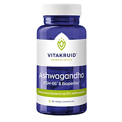 Vitakruid Ashwagandha KSM-66 & Bioperine - 60 Gélules