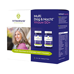 Vitakruid Multi Jour & Nuit Femme 50+ 2x30 Comprimés