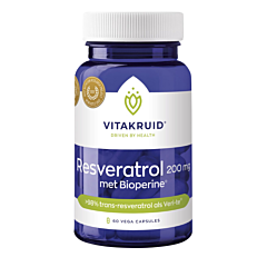 Vitakruid Resveratrol 200mg Bioperine - 60 Gélules