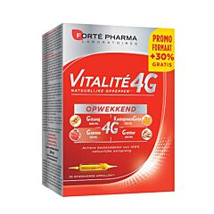 Forté Pharma Vitalité 4G Coup de Fouet Naturel Dynamisant 30 Ampoules