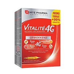 Forté Pharma Vitalité 4G 30 Ampoules Promo + 30% GRATIS