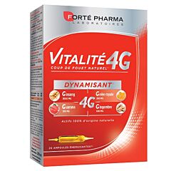 Forté Pharma Vitalité 4G Coup de Fouet Naturel Dynamisant 20 Ampoules