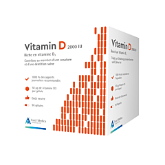 Vitamin D 2000IU 90 Gélules