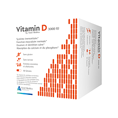 Vitamin D 3000IU 90 Gélules