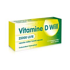 Vitamine D Will 25000UI 12 Capsules Molles
