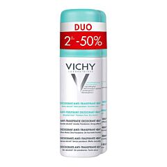 Vichy Deodorant Spray Intense Transpiratie 48u Promo Duo 2e -50% 2x125ml
