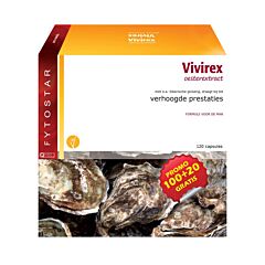 Fytostar Vivirex Extrait dHuîtres PROMO 100 Gélules + 20 GRATUITES