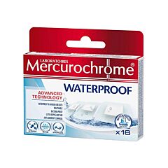 Mercurochrome Waterproof Pleisters 16 Stuks