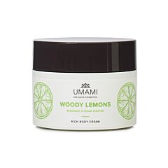 Umami Woody Lemons Crème Corps Riche Bergamote & Cèdre Pot 250ml