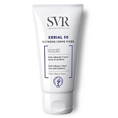 SVR Xerial 50 Extrême Crème Pieds Anti-Callosités 7 Jours Corne & Durillons Tube 50ml