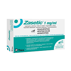 Zasetic 1mg/ml - Oculair Antisepticum Oogdruppels - 10x0,6ml