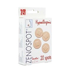 Zenospot Sensitive 22mm Ronde Pleisters 20 Stuks