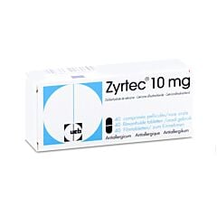 Zyrtec 10mg 40 Comprimés Pelliculés