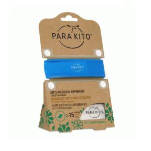 Parakito Bracelet Bleu Anti-Moustiques + 2 Recharges