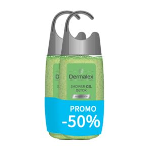 Dermalex Gel Douche Detox Peau Normale Flacon PROMO 2x250ml 2ème -50%