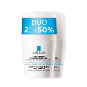 La Roche-Posay Déodorant Physiologique 24h Roll-On PROMO Duo 2x50ml