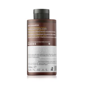 Korres Shampooing Fortifiant & Tonifiant Homme Magnésium & Protéines de Blé Flacon 250ml