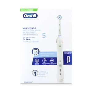 Oral-B Brosse à Dents Electrique Nettoyage, Protection & Aide au Brossage Professionnels 5 - 1 Pièce