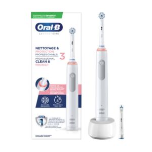 Oral-B Brosse à Dents Electrique Nettoyage & Protection Professionnels 3 - 1 Pièce