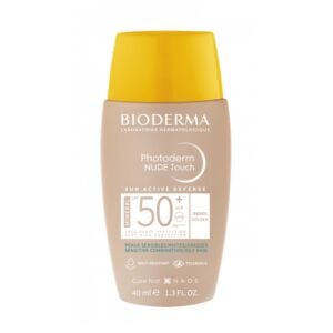Bioderma Photoderm Nude Touch IP50+ Peaux Mixtes/Grasses Teinte Dorée Flacon 40ml