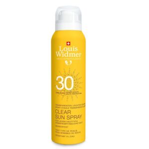 Louis Widmer Clear Sun Spray SPF30 Zonder Parfum 125ml