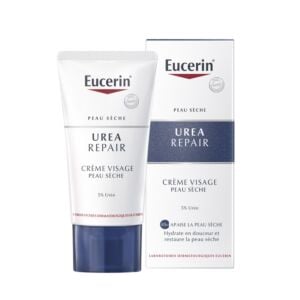 Eucerin Crème Visage Emolliente 5% dUrée Peau Sèche Tube 50ml