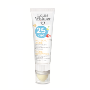 Louis Widmer Kids Skin Protection Cream SPF25 Zonder Parfum 25ml + Lipstick SPF50