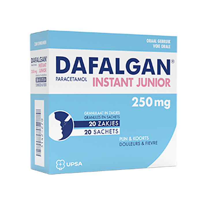 Image of Dafalgan Instant Junior 250mg 20 Zakjes 