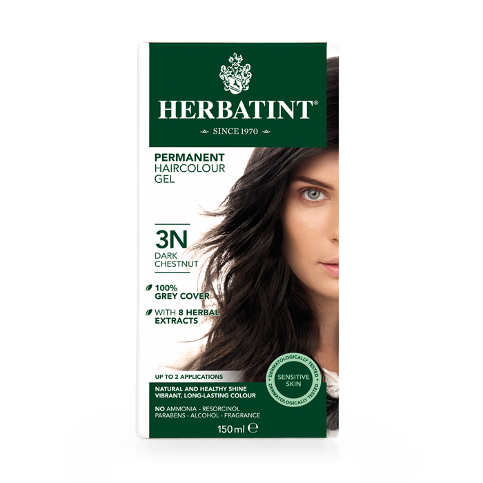Image of Herbatint 3N Permanente Haarkleuring - Donker Kastanje 150ml 