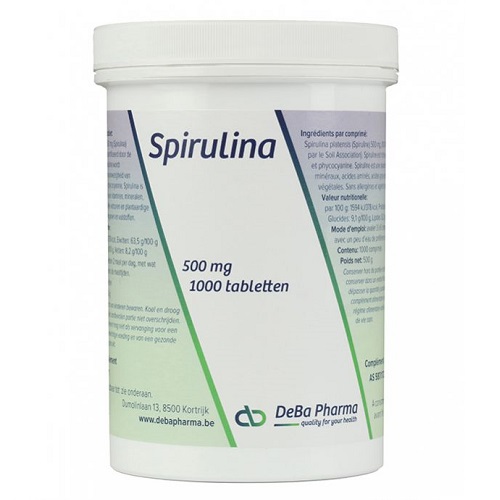 Image of Deba Pharma Spirulina 500mg 1000 Tabletten